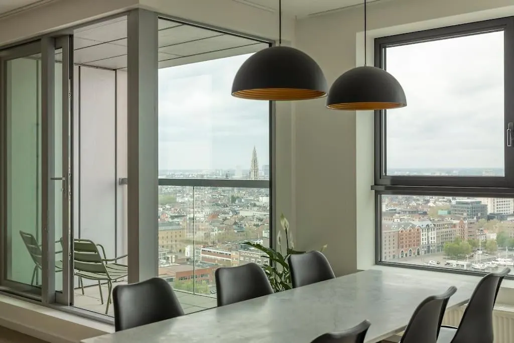 Uniek Appartement -Zicht Schelde Антверпен Апартаменты